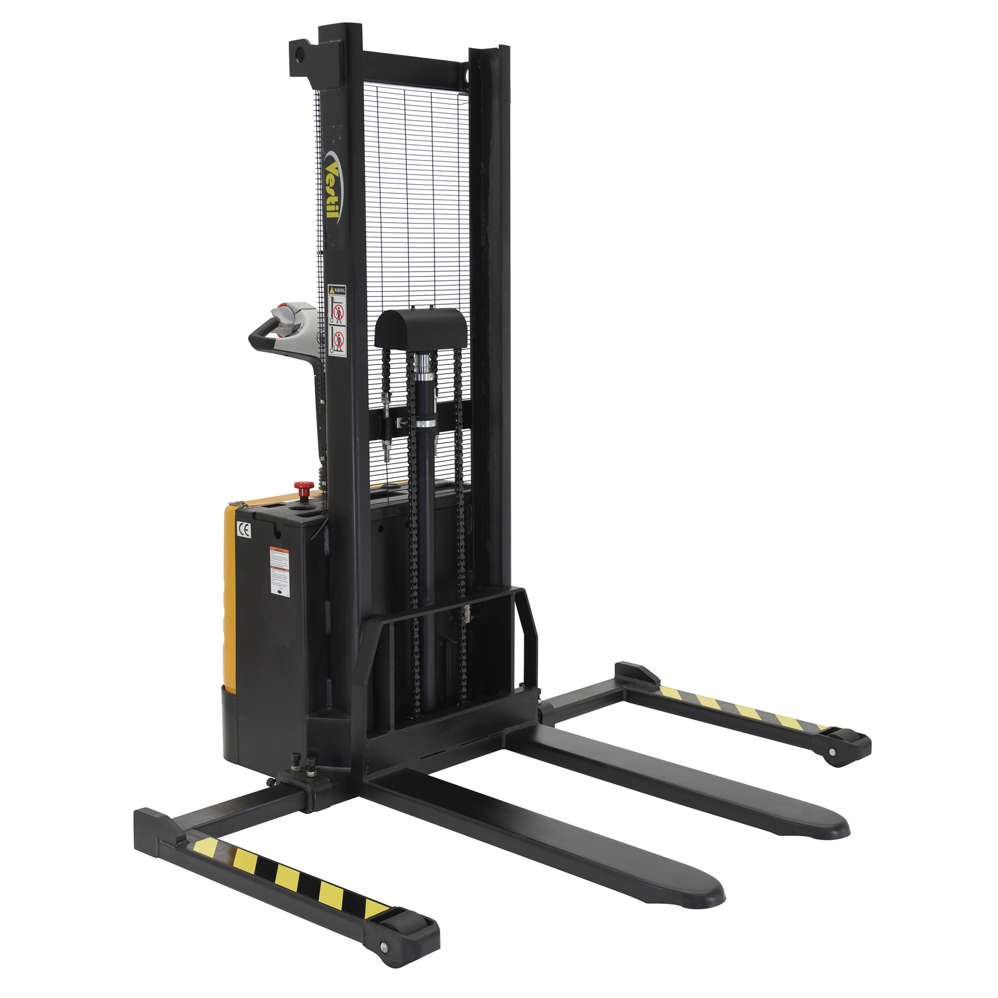Vestil Fixed Forklift Stacker - 2000-Lb. Capacity, 62in. Raised Height, 2.5in. Lowered Height, Model# S-62-FA